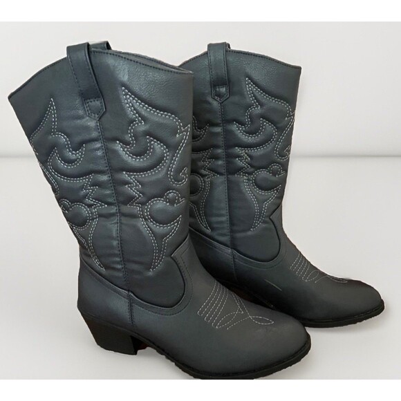 Charles Albert Women’s Tan Embroider YeeHaw Western Cowboy Boots Sze 7 Worn Once - Picture 1 of 5